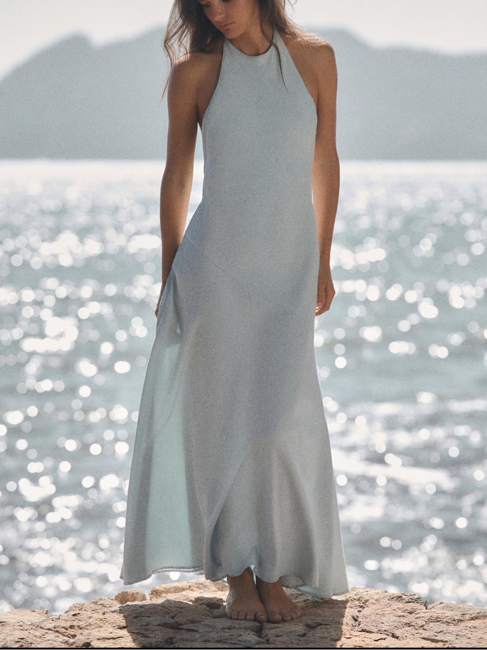 Zara Halter Midi Dress